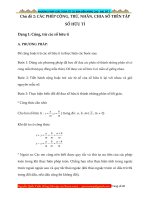 Đại số 7: Số hữu tỉ và các bài toán liên quan- Dạng 1: Cộng trừ các số hữu tỉ – Xuctu.com
