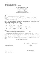 Đề thi thử học kì 2 môn Hóa lớp 8 hay và khó | Hóa học, Lớp 8 - Ôn Luyện