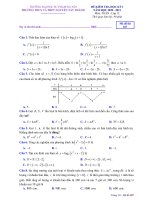 Đề thi học kì 1 môn Toán 12 năm 2020-2021 - Trường THCS&THPT Nguyễn Tất Thành