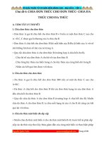 Chủ đề 4: CHIA ĐƠN THỨC CHO ĐƠN THỨC- CHIA ĐA THỨC CHO ĐA THỨC- Đại số 8 – Xuctu.com