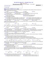 4 Đề thi học kì 1 môn Vật lý lớp 12 năm 2020 - 2021 THPT Marie Curie có đáp án | Lớp 12, Vật lý - Ôn Luyện