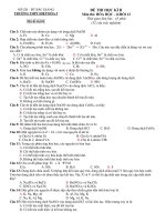 Đề thi thử học kì 2 môn Hóa lớp 12 có đáp án | Lớp 12, Hóa học - Ôn Luyện