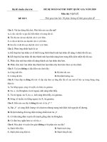 Đề thi môn Vật Lý THPT Quốc Gia 2020 dự đoán số 5 kèm đáp án chi tiết