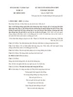 Đề thi và gợi ý đáp án tuyển sinh vào lớp 10 môn Văn năm 2018 - 2019 - Sở GD&ĐT Nghệ An