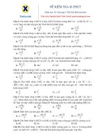 Đề kiểm tra chương 1 hình học 12: Thể tích khối đa diện có đáp án đầy đủ – Xuctu.com