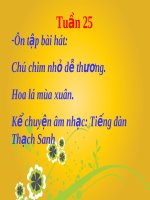 Bài giảng Âm nhạc 2 bài 25 Ôn tập hát Chú chim nhỏ dễ thương Hoa lá mùa xuân | Âm nhạc, Lớp 2 - Ôn Luyện