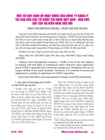 Một số quy định về hoạt động của công ty quản lý tài sản của các tổ chức tín dụng Việt Nam - hạn chế, bất cập và kiến nghị sửa đổi