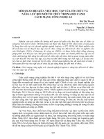 Mối quan hệ giữa việc học tập của tổ chức và năng lực đổi mới tổ chức trong bối cảnh cách mạng công nghệ 4.0