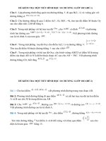 Đề kiểm tra một tiết môn hình học lớp 10 chương 3 | Toán học, Lớp 10 - Ôn Luyện