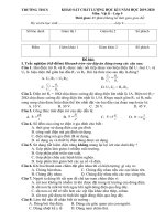 Đề thi học kì 1 môn Vật lý lớp 9 năm 2019 - 2020 có lời giải hay | Vật lý, Lớp 9 - Ôn Luyện