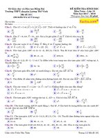 Đề kiểm tra 45 phút Hình học 10- Chương 2- Hệ thức lượng trong tam giác- Đáp án chi tiết – Xuctu.com