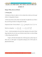 Đại số 7- chương I: Số hữu tỉ- Các phép toán- Dạng 2: Nhân chia trên tập số hữu tỉ – Xuctu.com