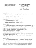 Đề thi vào lớp 10 môn Toán năm 2020 - 2021 THCS Đồng Khởi có đáp án | Toán học, Đề thi vào lớp 10 - Ôn Luyện