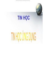 Bài tập tin học ứng dụng