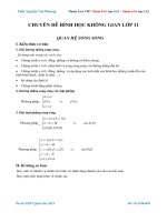 11 HÌNH học KHÔNG GIAN lớp 11 đã chuyển đổi 