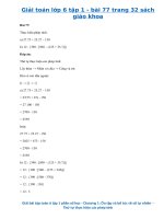 Bài 77 trang 32 sgk Toán 6 tập 1 | Giải bài 77 sgk Toán 6 tập 1 trang 32 | Giải Toán 6