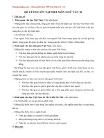 Đề cương ôn tập học kì 1 môn Văn lớp 10 năm 2020 - 2021 đầy đủ chia tiết nhất | Ngữ văn, Lớp 10 - Ôn Luyện