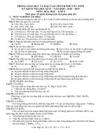 Đề thi thử học kì 2 môn Hóa lớp 8 tuyển chọn | Hóa học, Lớp 8 - Ôn Luyện