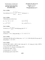 Đề thi có đáp án chi tiết học kỳ II môn toán lớp 11 trường THPT Bình tân năm học 2016 | Toán học, Lớp 11 - Ôn Luyện