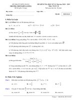 Đề thi học kì 2 môn toán lớp 10 năm học 2018-2019 trường THPT Kiên lương mã đề 20191001 | Toán học, Lớp 10 - Ôn Luyện