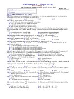4 Đề thi học kì 1 môn Sinh lớp 12 năm 2020 - 2021 THPT Marie Curie có đáp án | Lớp 12, Sinh học - Ôn Luyện