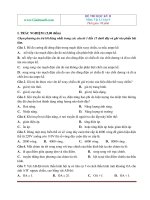 Đề thi học kì 2 môn Vật Lý lớp 9 có đáp án