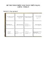 Toán 8 Học Sinh Giỏi  [123pdf]   đề thi violympic giải toán tren mang lop 8 vong 9
