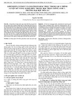 Khó khăn cơ bản và giải pháp khắc phục trong quá trình luyện kỹ năng nghe hiểu thuộc học phần Tiếng Anh 3 – Trường Đại học Hoa Lư