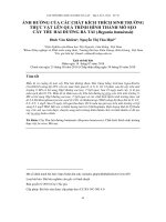 ẢNH HƯỞNG CỦA CÁC CHẤT KÍCH THÍCH SINH TRƯỞNG THỰC VẬT LÊN QUÁ TRÌNH HÌNH THÀNH MÔ SẸO CÂY THU HẢI ĐƯỜNG BÀ TÀI (Begonia bataiensis)