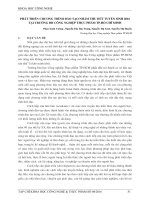 PHÁT TRIỂN CHƯƠNG TRÌNH ĐÀO TẠO NHẰM THU HÚT TUYỂN SINH 2016 TẠI TRƯỜNG ĐH CÔNG NGHIỆP THỰC PHẨM TP. HỒ CHÍ MINH