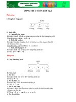 CÔNG THỨC TOÁN LỚP 4 & 5 - Tiểu học