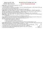 Đề thi học kì 1 môn Vật lý lớp 8 THCS Vĩnh Tân có đáp án | Vật lý, Lớp 8 - Ôn Luyện