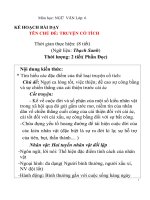 Kế hoạch bài dạy tập huấn GDPT 2018 (nộp sản phẩm văn modun3)