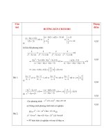 Đáp án bài kiểm tra học kỳ 2 môn toán lớp 11 trường THPT Duy tân năm học 2016 - 2017 mã 001 | Toán học, Lớp 11 - Ôn Luyện