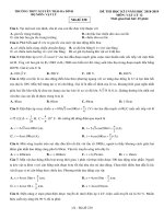 Đề thi HK1 Vật lý 12 năm 2018 – 2019 trường THPT Nguyễn Trãi – Hà Nội - THI247.com