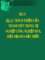 Bài giảng GDCD 9 bài 11 Trách nhiệm của thanh niên trong sự nghiệp công nghiệp hóa hiện đại hóa đất nước | Lớp 9, GDCD - Ôn Luyện