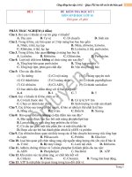 10 đề ôn thi học kỳ 1 môn Sinh lớp 10 | Lớp 10, Sinh học - Ôn Luyện
