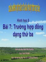 Trường hợp đồng dạng thứ ba | Toán học, Lớp 8 - Ôn Luyện