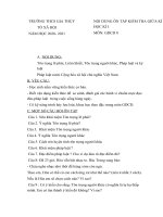 NỘI DUNG ÔN TẬP KIỂM TRA GIỮA KÌ HỌC KÌ I MÔN: GDCD