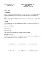 Đề cương ôn tập học kỳ II môn Vật lí