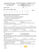 2 Đề thi học kì 1 môn Vật lý lớp 8 năm 2017 - 2018 THCS Đoàn Thị Điểm | Vật lý, Lớp 8 - Ôn Luyện