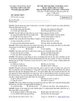 Đề thi thử Đại học năm 2020 môn GDCD lần 1 trường chuyên Nguyễn Quang Diêu – Đồng Tháp - THI247.com