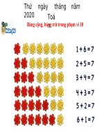 Bài 12 bảng cộng bảng trừ trong phạm vị 10 tiết 1  KNTT  ngốc ngốc 