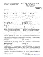 Đề thi HK1 Vật lí 12 năm 2019 – 2020 trường THPT Phan Đình Phùng – Hà Tĩnh - THI247.com