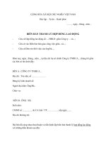 Tải về biên bản thanh lý hợp đồng lao động mới nhất