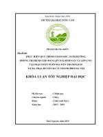 (Khóa luận tốt nghiệp) thực hiện quy trình chăm sóc, nuôi dưỡng, phòng trị bệnh cho đàn lợn nái sinh sản và đàn lợn con tại trại lợn nguyễn thanh lịch xã ba trại, huyện ba vì, thành phố hà nội