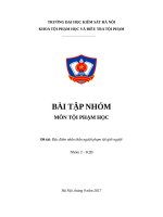 Đặc điểm nhân thân người phạm tội giết người