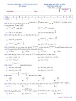 Đề kiểm tra thường xuyên môn toán lớp 10 năm học 2018-2019 trường THPT Chuyên lê thánh tông mã đề 333 | Toán học, Lớp 10 - Ôn Luyện