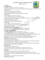 Đề cương ôn tập môn Lý lớp 12 kì 1 năm 2019 - THPT Thuận Thành 1