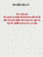 Bài giảng Địa lý 9 bài 10 Thực hành Vẽ và phân tích biểu đồ về sự thay đổi cơ cấu diện tích gieo trồng phân theo các loại cây, sự tăng trưởng đàn gia súc, gia cầm | Lớp 9, Địa lý - Ôn Luyện